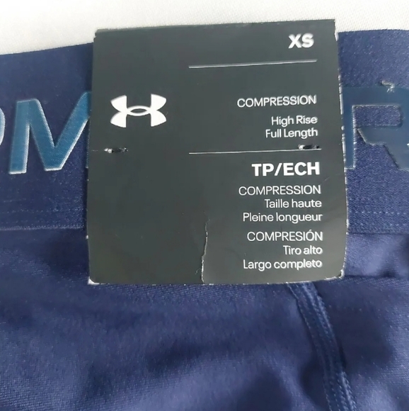 Under Armour Women's High Rise compression Full Length Leggings Size XS/TP - Picture 7 of 9